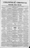 Cheltenham Chronicle Thursday 24 August 1809 Page 1