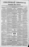 Cheltenham Chronicle Thursday 31 August 1809 Page 1