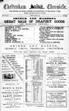 Cheltenham Chronicle Tuesday 15 January 1878 Page 1