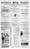 Cheltenham Chronicle Tuesday 11 December 1883 Page 1