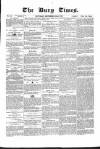 Bury Times Saturday 22 September 1855 Page 1