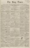 Bury Times Saturday 18 September 1858 Page 1