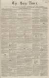 Bury Times Saturday 25 September 1858 Page 1