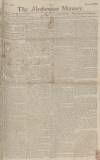 Northampton Mercury Monday 13 July 1772 Page 1