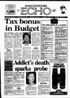 Gloucestershire Echo Tuesday 17 March 1987 Page 1
