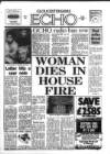 Gloucestershire Echo Friday 04 December 1987 Page 1