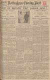 Nottingham Evening Post Thursday 09 October 1924 Page 1