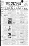 Hull Daily Mail Monday 09 November 1914 Page 1
