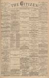 Gloucester Citizen Monday 24 September 1883 Page 1