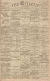 Gloucester Citizen Monday 26 November 1883 Page 1