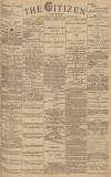 Gloucester Citizen Thursday 29 January 1885 Page 1