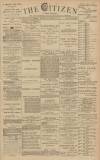 Gloucester Citizen Wednesday 30 December 1885 Page 1