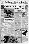 Western Morning News Monday 17 November 1980 Page 1