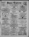 Dover Express Friday 12 November 1880 Page 1