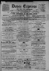 Dover Express Friday 07 January 1887 Page 1