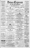 Dover Express Friday 28 August 1891 Page 1