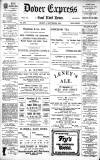 Dover Express Friday 04 September 1903 Page 1