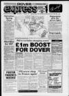 Dover Express Friday 07 November 1986 Page 1