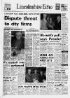 Lincolnshire Echo Saturday 28 January 1978 Page 1