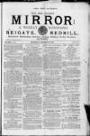Surrey Mirror Saturday 18 October 1879 Page 1