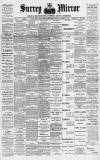 Surrey Mirror Saturday 15 July 1893 Page 1