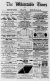 Whitstable Times and Herne Bay Herald Saturday 14 November 1885 Page 1