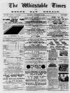Whitstable Times and Herne Bay Herald Saturday 21 November 1885 Page 1