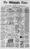 Whitstable Times and Herne Bay Herald Saturday 29 November 1890 Page 1