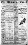 Whitstable Times and Herne Bay Herald Saturday 20 August 1921 Page 1