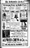 Staffordshire Sentinel Thursday 10 December 1908 Page 1