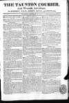 Taunton Courier and Western Advertiser Thursday 15 November 1810 Page 1