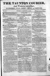 Taunton Courier and Western Advertiser Thursday 12 November 1812 Page 1