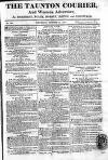 Taunton Courier and Western Advertiser Thursday 14 October 1813 Page 1
