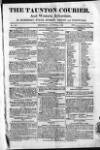 Taunton Courier and Western Advertiser Thursday 25 August 1814 Page 1
