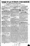 Taunton Courier and Western Advertiser Wednesday 30 November 1831 Page 1
