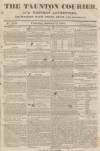 Taunton Courier and Western Advertiser Wednesday 19 February 1834 Page 1