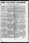 Taunton Courier and Western Advertiser Wednesday 14 December 1836 Page 1