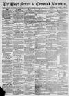 West Briton and Cornwall Advertiser Thursday 27 March 1873 Page 1