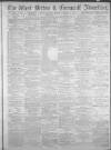 West Briton and Cornwall Advertiser Thursday 15 November 1883 Page 1