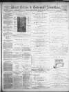 West Briton and Cornwall Advertiser Monday 11 January 1892 Page 1