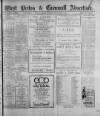 West Briton and Cornwall Advertiser Monday 21 February 1921 Page 1