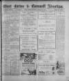 West Briton and Cornwall Advertiser Monday 28 February 1921 Page 1