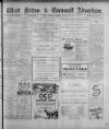 West Briton and Cornwall Advertiser Monday 21 March 1921 Page 1