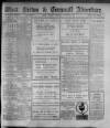 West Briton and Cornwall Advertiser Monday 03 October 1921 Page 1