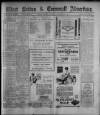West Briton and Cornwall Advertiser Monday 28 November 1921 Page 1