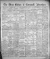 West Briton and Cornwall Advertiser Thursday 26 January 1922 Page 1