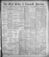 West Briton and Cornwall Advertiser Thursday 09 February 1922 Page 1