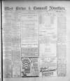 West Briton and Cornwall Advertiser Monday 27 March 1922 Page 1