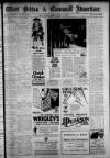 West Briton and Cornwall Advertiser Monday 19 March 1934 Page 1