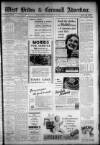West Briton and Cornwall Advertiser Monday 15 March 1937 Page 1
